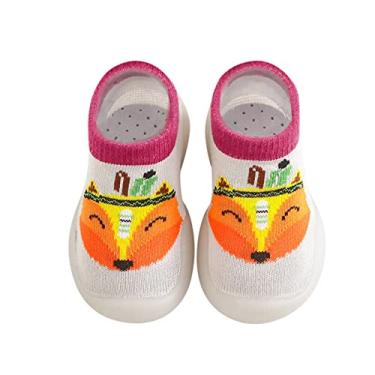 Imagem de Chinelos de spa para meninos crianças meninos sola fofa de borracha meias de malha sapatos chinelos quentes criança tamanco infantil, Cinza, 15-18 Months Infant