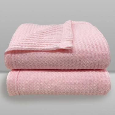 Imagem de Manta Termocelular Cubes Rosa Bebê - Laço Bebê