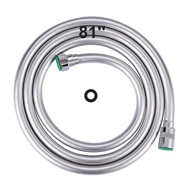 Imagem de Aleasha Mangueira de chuveiro, extensão de mangueira extra longa de 203 cm para banho, banheiro, limpeza, cães, banheiro, cromada, mangueira de chuveiro portátil