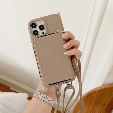 Imagem de Capa carteira com zíper crossbody cordão para samsung galaxy m54 a15 a25 a72 a52 a14 a24 a45 a53 note 20 8 9 cartões solt capa, e, para samsung a24