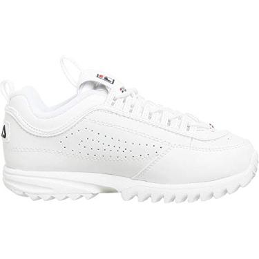 Imagem de Fila Tênis infantil Disruptor II, Branco/Pavão/Vermelho Virtual, 15