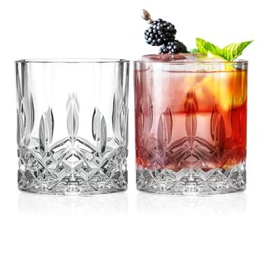 Imagem de Barski Copos de uísque – Vidro duplo antiquado – Conjunto de 2 copos Lowball – Copos de cristal DOF – Para Scotch – Bourbon – Água – Bebidas – Copos para beber – 300 ml, Feito na Europa