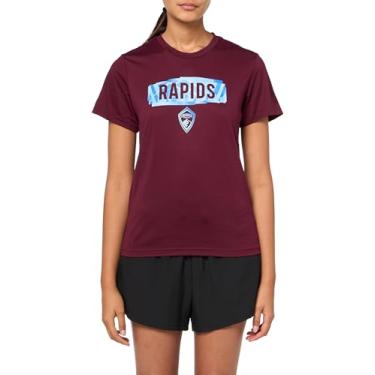 Imagem de adidas Camiseta feminina de manga curta pré-jogo, Team Maroon, 3G