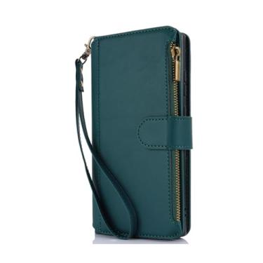 Imagem de Capa de couro carteira crossbody para Samsung Galaxy S24 Ultra S23 FE S22 Plus Note 20 Ultra A14 A54 A53 Capa com cordão para cartão, verde, para Samsung S23FE