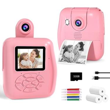Imagem de PROGRACE Kids Instant Print Camera - 1080P HD Photos & Videos - Perfect Birthday for Boys & Girls Age 3-12 with 32GB Card