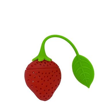 Imagem de Infusor de Chá em Silicone Morango Prana vermelho