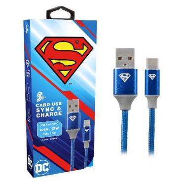 Imagem de Cabo USB para USB-C - 2.0 - 1,5m DC Mobile - Superman 1 UN 5+