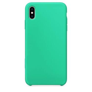 Imagem de Capinha Capa Silicone Para iPhone XS Max - GCM, Azul Tiffany