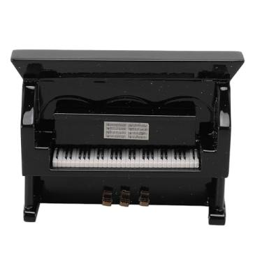 Imagem de Ornamento de Piano de Madeira Decoração Instrumento Musical Ornamento Ornamento de Piano Vertical, Elegante Tema Musical Premium Adesivo de Geladeira, para Brinquedo Infantil