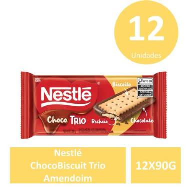 Imagem de Nestlé 12X90G ChocoBiscuit Amendoim - NESTLE 