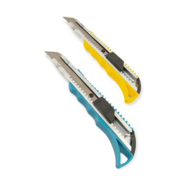 Imagem de Kit 10 Estilete Profissional Metal Corte Preciso - Kingleen