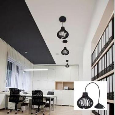 Imagem de Kit com 5 Lustres/Luminárias de Teto Pendente em MDF Madrid Para Área 