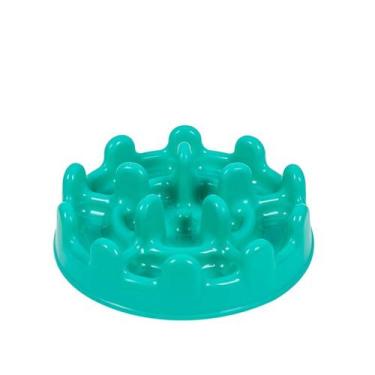 Imagem de Comedouro lento mini pet fit - PET GAMES, VERDE AGUA