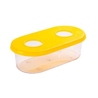 Imagem de Comedouro Jel Plast Pet Piu Furos sem Gancho para Pássaros - Cores Sor