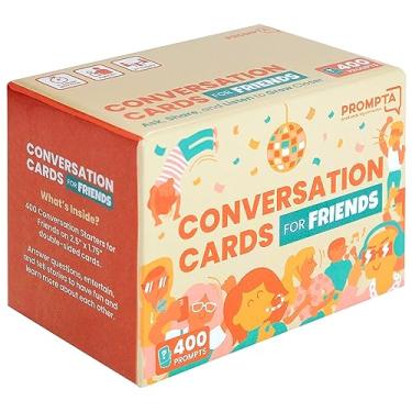Imagem de Prompta Conversation Starters for Friends – Fun Gifts for Friends – Get to Know Your Friends Game Questions - Conversation Cards for Families, Coworkers, Road Trips, Girls Night, Family Game Night