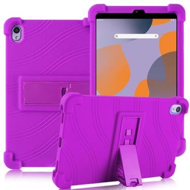 Imagem de ATOOZ Capa para Walmart Onn 2024 de 8 polegadas (modelo: 100135923), capa para tablet infantil de 20.3 cm Gen 4 com suporte Onn Surf 20.3 cm capa para tablet Gen 4 (roxa)