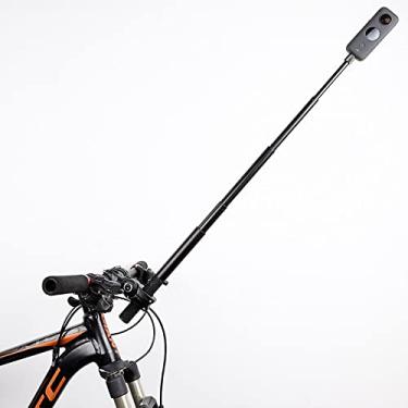 Imagem de Suporte para guidão em perspectiva de terceira pessoa + bastão de selfie invisível de 114 cm para bicicleta, motocicleta, rastreamento e tiro para câmera Insta360 ONE X5, X4, X3, X2, X, RS, R DJI OSMO