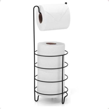 Imagem de Suporte Para Papel Higiênico 3 Rolos Banheiro - Arthi