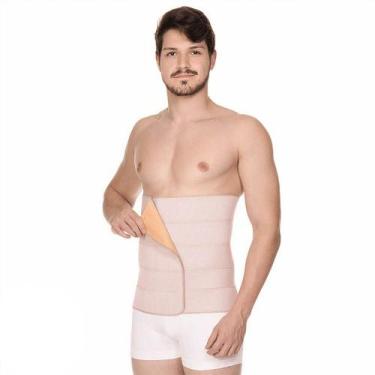 Imagem de Faixa Cinta Abdominal Pós Cirúrgica 5 Gomos 4014 ModelleSkin, 90cm, Nu