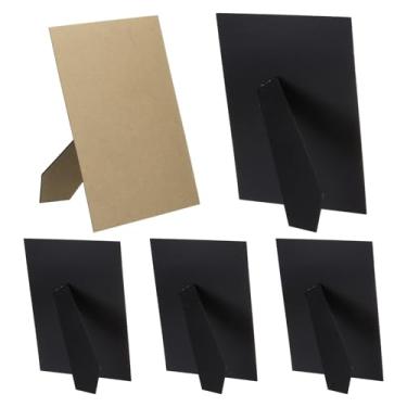 Imagem de PATIKIL Pacote com 5 cavaletes traseiros para porta-retratos, 20 x 30 cm, moldura de substituição, cavalete traseiro para quadro de fotos faça você mesmo, preto