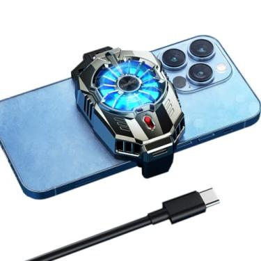 Imagem de TRILINK Cooler de telefone para jogos, ventilador universal de resfriamento de telefone com dois modos de resfriamento, capa de radiador de celular para smartphones iPhone Android de 4,5 a 7