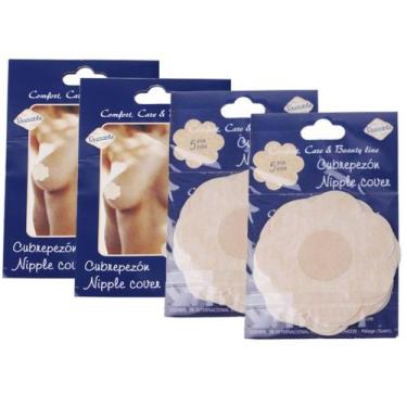 Imagem de Protetor Mamilo Adesivo Tapa Bico Aureola kit 5 Pares Adesivo - BCS