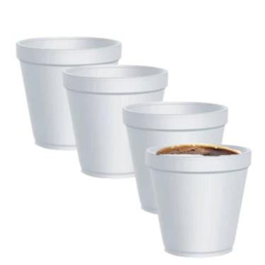 Imagem de Kit 100 unidades Copo Isopor Térmico 180ml p/ Chá Café - Blook