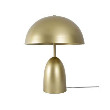 Imagem de Lustre Abajur Meia Bola Dourada 298 IluminaMundo