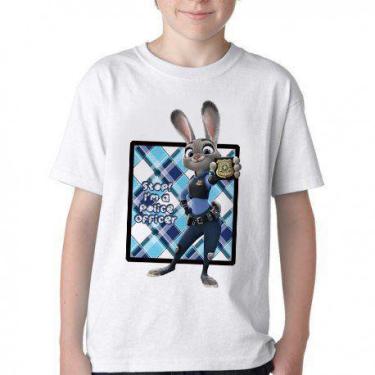 Imagem de Camiseta Infantil ou adulto Coelho Zootopia Blusa Criança todos tamanh