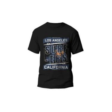 Imagem de Camiseta 100% Algodão Gola Canoa Estampa Surf Palmeiras - PRESENTE-BRI