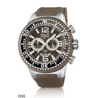 Imagem de Relógio Pulso Everlast Masculino Cronógrafo E316, Bege