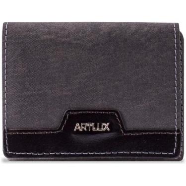 Imagem de Carteira Pequena Trifold Artlux Slim 944, Cinza