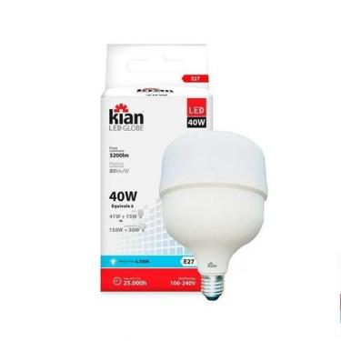 Imagem de Lâmpada Led Bulbo 20w, 30w, 40w, 50w E27 Bivolt 6500K Branco Frio - Ki