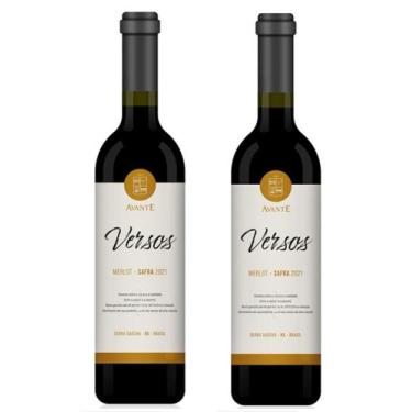 Imagem de Kit 2 Un Vinho Versos Merlot 750 ml