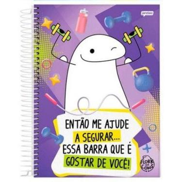 Imagem de Caderno Univ. 240 Folhas 15 Matérias Flork Roxo - Jandaia