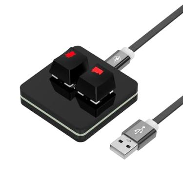 Imagem de Geekria RGB Meeting Mute Controller compatível com Windows Google Meet App, mudo/Unmute microfone áudio, parar/iniciar vídeo, botões de teclado mecânico para sala de aula online, conferência (preto)