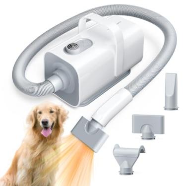 Imagem de HomeRunPet Dog Dryer for Grooming, Ultra Quiet Dog Blow Dryer High-Velocity Dog Hair Dryer with 99 Speed & 3 Temperature Settings, 6.5ft Long Hose & LED Display, Perfect for Small, Large Dog