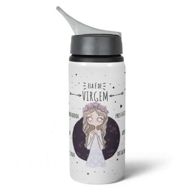 Imagem de Garrafa Squeeze NK Signos - Ela é de Virgem - 600ml - JPS INFO