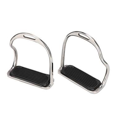 Imagem de Stainl Steel Horse Stirrup Antislip Riding Equn Equipment Plies with Rubber Pad Plies Pet Plies Other Horse Plies