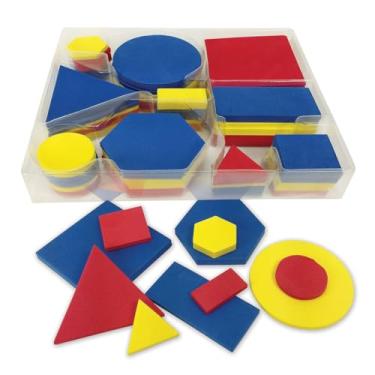 Imagem de EAI Education QuietShape Foam Attribute Blocks - Set of 60