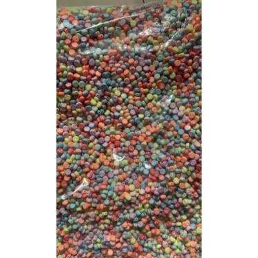 Imagem de 1000 peças de contas redondas de acrílico branco colorido com contas brancas alfabeto 4 x 7 mm contas para pulseiras, colar, bijuteria, suprimentos. (Macaroon de cor branca)