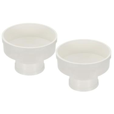 Imagem de PATIKIL Redutor de duto de 20 cm a 10 cm, 2 peças de adaptador aumentador de tubo de PVC para dutos de tubo de fluxo de ar para dutos de ventilação DWV (dreno, resíduos e ventilação), branco