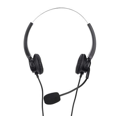 Imagem de Fone de ouvido USB, fone de ouvido central sensível controle de volume macio respirável para PC para escritório para computador