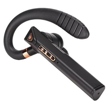 Imagem de Zhiyavex Fone de Ouvido Bluetooth para Negócios, Com Redução de Ruído, Fones de Ouvido Com Compartimento para Carregamento, Microfone ENC Dual Array, Fones de Ouvido Sem Perda APT-X, para Treino Esportivo de Corrida (Preto branco)