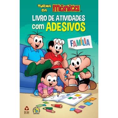 Imagem de Turma Da Mônica Livro De Atividades Com Adesivos - Família