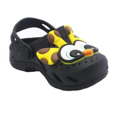 Imagem de Babuche Plugt Infantil Ventor Baby Gifafa Girafinha Preto Super Levinh