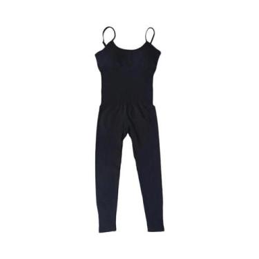 Imagem de Macacão de Yoga Sem Costura Feminino - Conjunto de Agasalho para Fitne