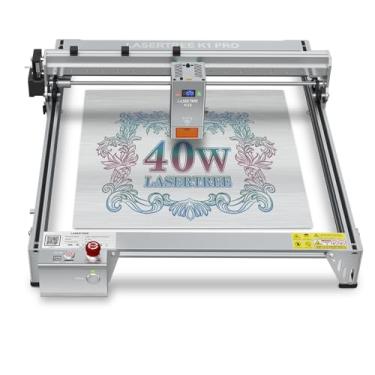 Imagem de LASER TREE Gravador a laser, 40.000 mW (40W), máquina de gravação a laser de potência de saída, cortador e gravador a laser de alta precisão para madeira e metal, couro, vidro, acrílico, etc., Classe