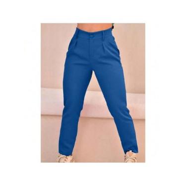 Imagem de Calça Feminina   Slim Com Anel  Alfaiataria Elegante Social e Casual -