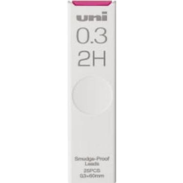 Imagem de Refil de grafite uni à prova de manchas para lapiseira | 0,3 mm | 2H | 25 peças